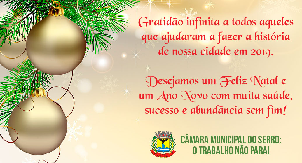 Mensagem de Natal - CÂMARA MUNICIPAL DE AFONSO CLÁUDIO - ES