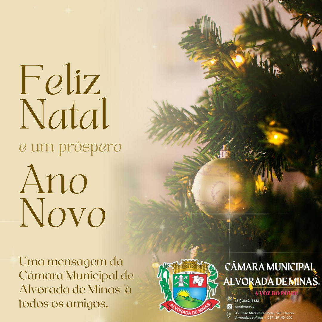 FELIZ NATAL E UM PRÓSPERO ANO NOVO! – CÂMARA MUNICIPAL DE MONTANHA